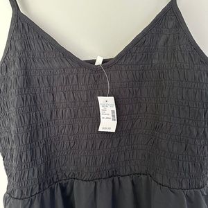 NWT Maurice’s Black Stretch Babydoll Tank Top XXL
